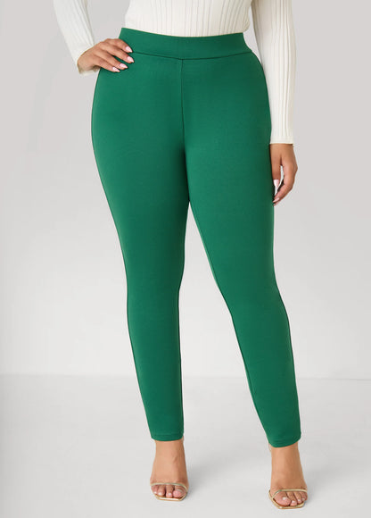 High Waist Pull On Ponte Leggings