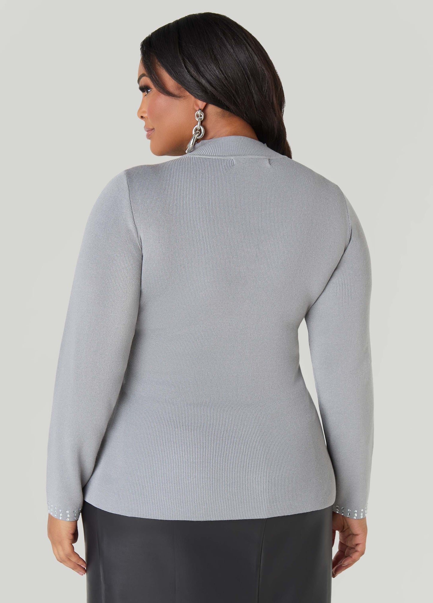 Crystal Cutout Sweater