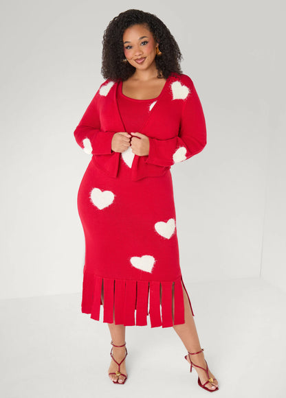 Heart Knitted Bolero
