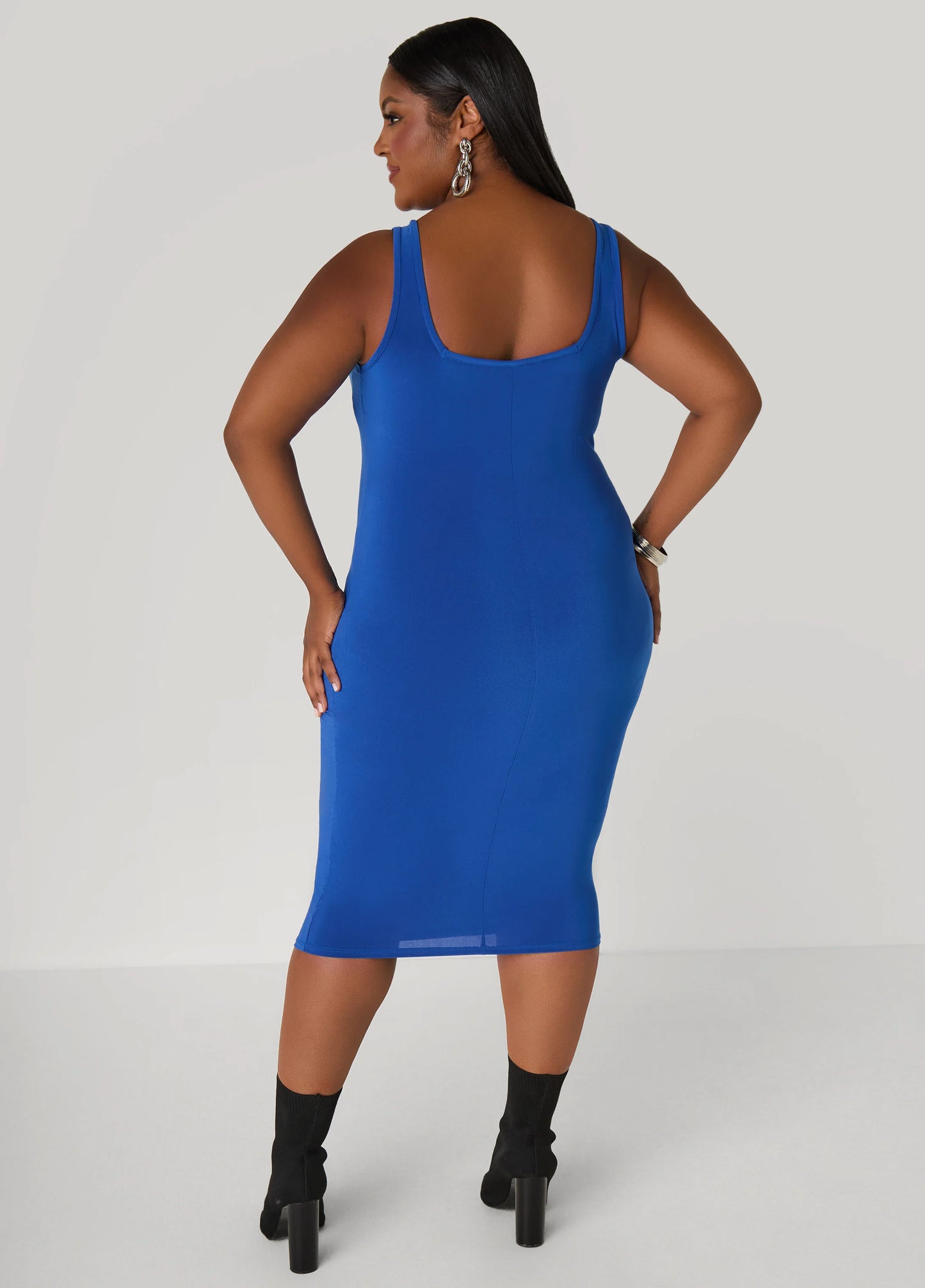 Square Neck Midi Tank Dress