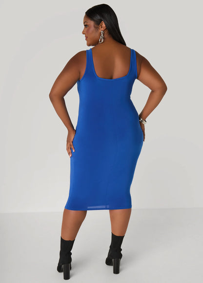 Square Neck Midi Tank Dress