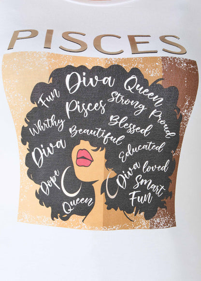 Pisces Metallic Graphic Tee