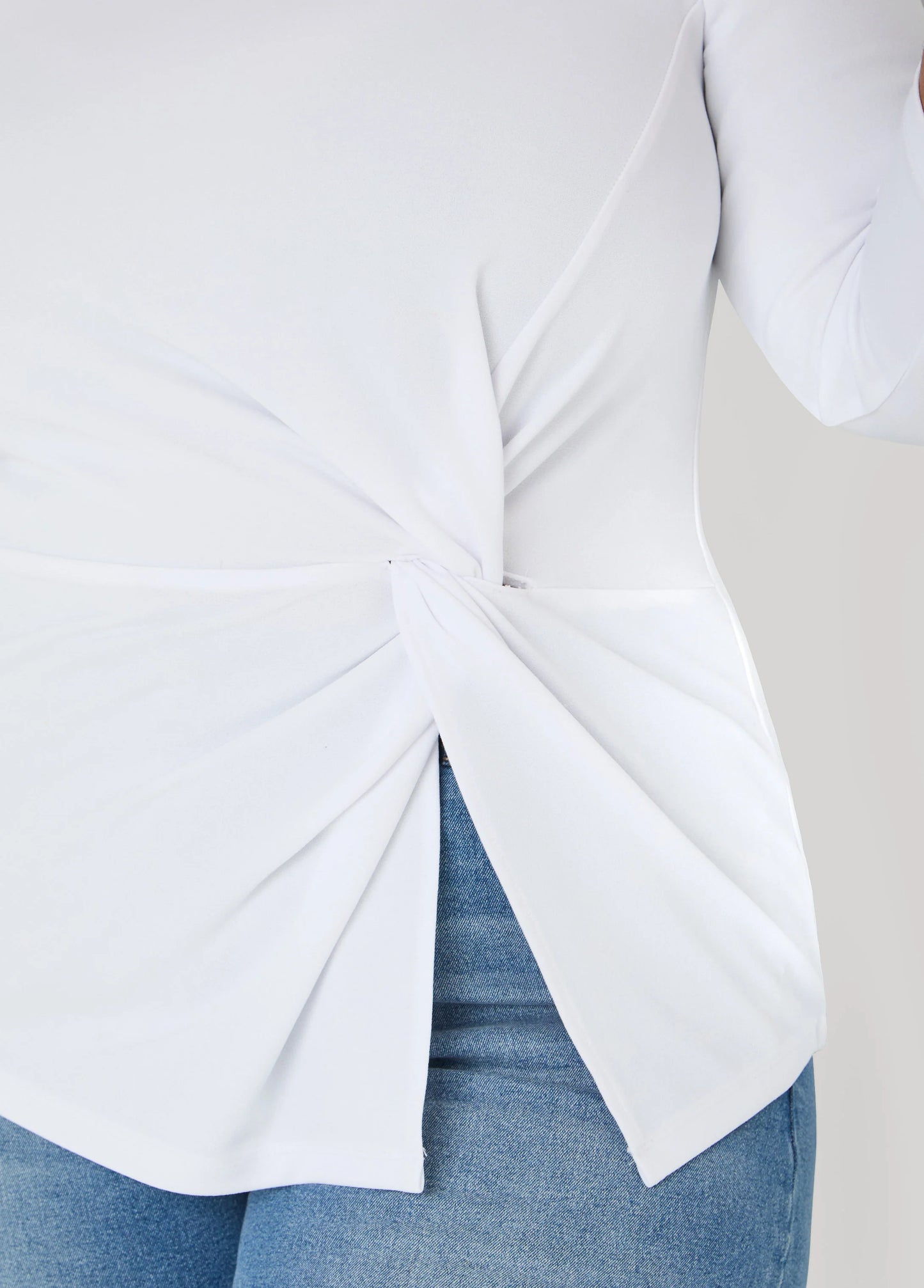 Knotted Boat Neck Top