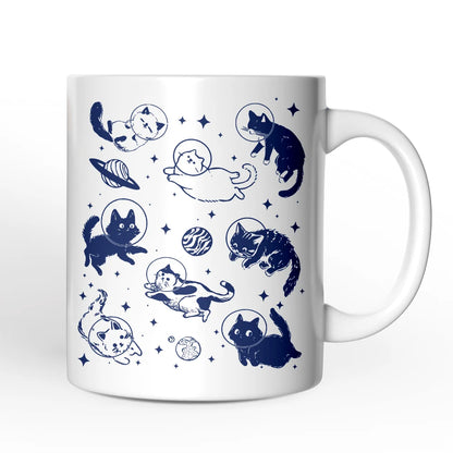 Cats In Space Ceramic Mug