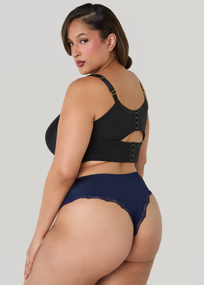 Lace Trimmed 3 Pack Cheeky Panties