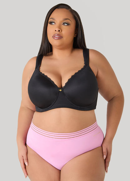 Sheer Waist Microfiber Briefs