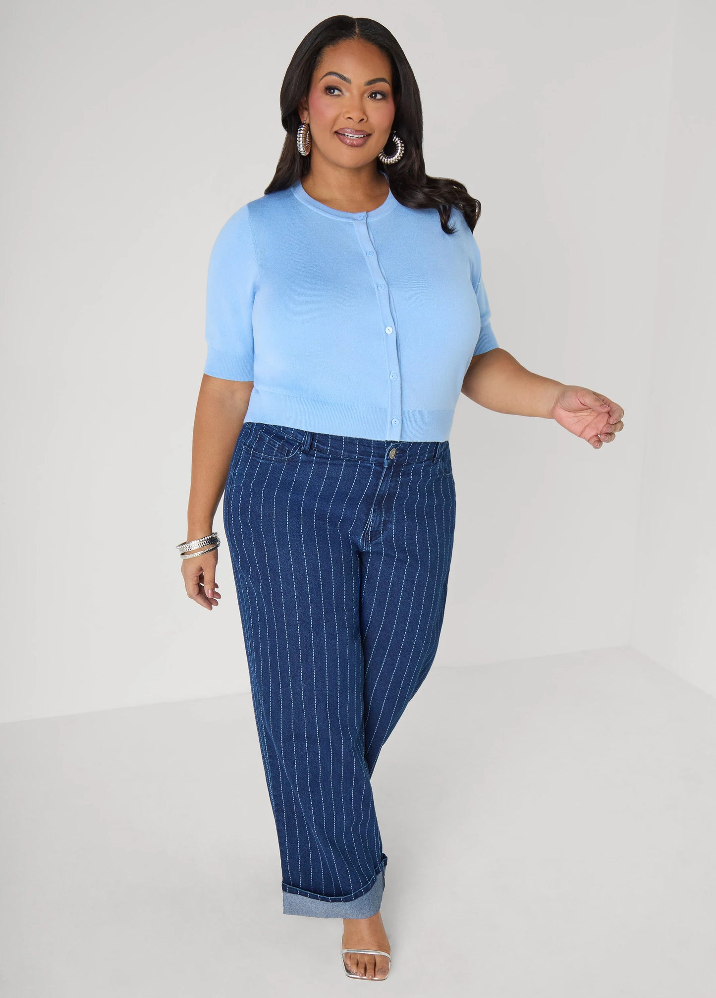 Knitted Cropped Cardigan
