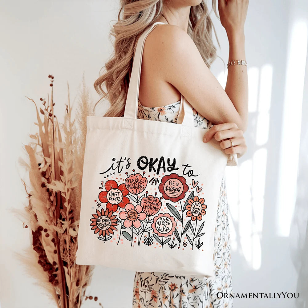 Its Okay Canvas Tote Bag