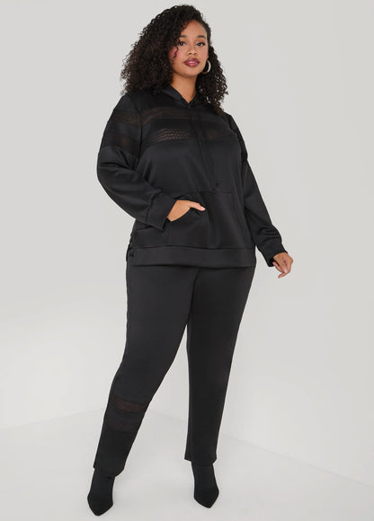 Mesh Paneled Track Pants