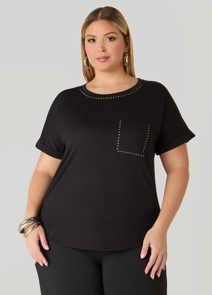 Crystal French Terry Tee