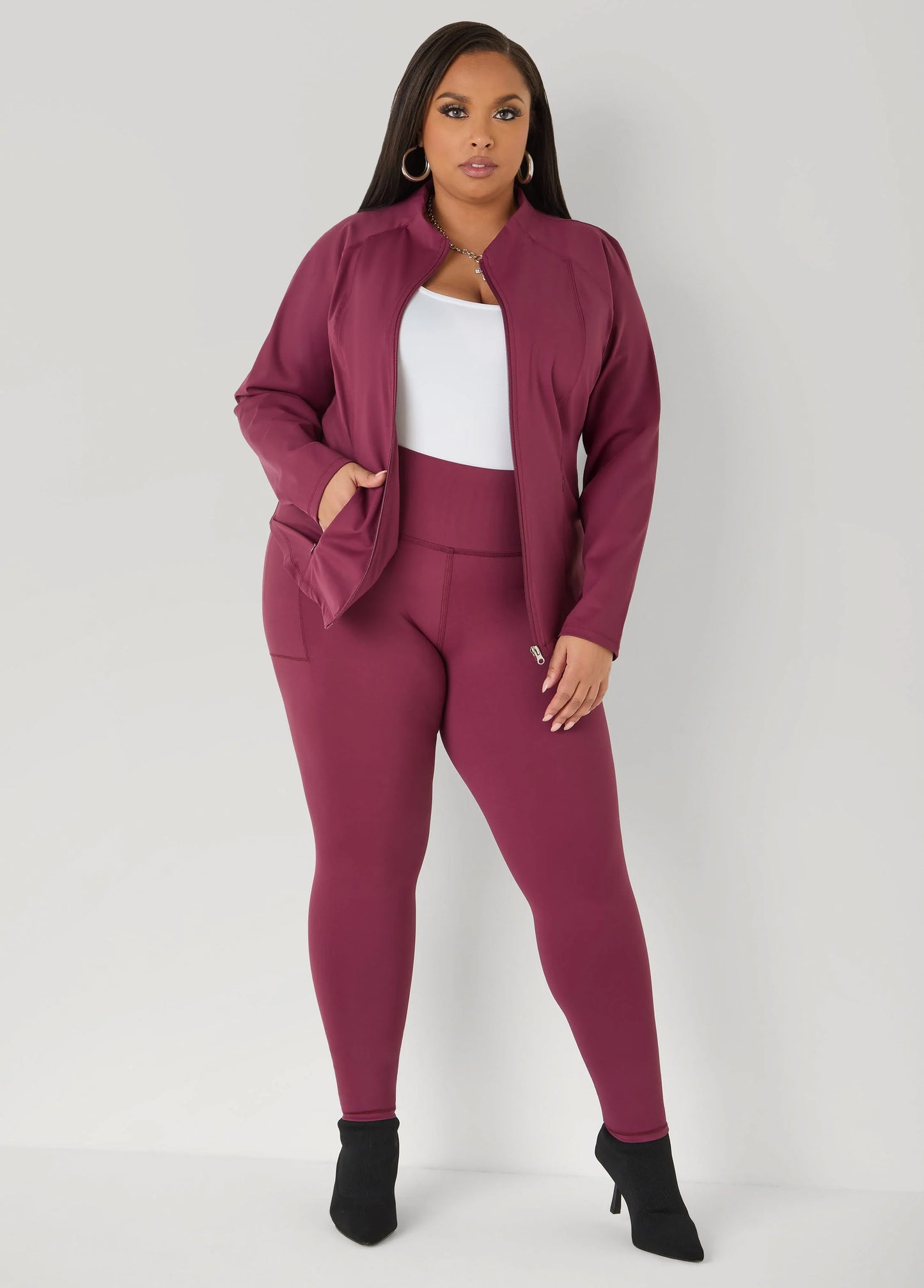Zip Front Athletic Jacket