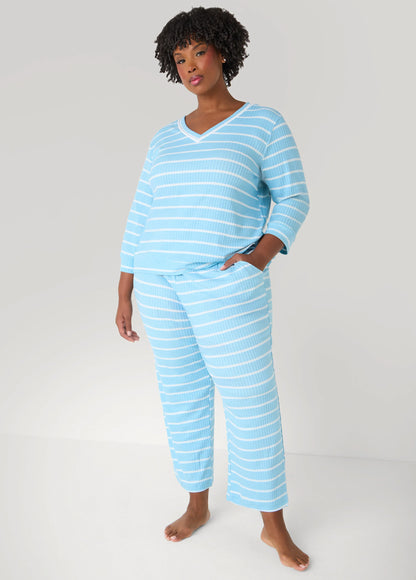 Anne Klein Striped Pajama Set