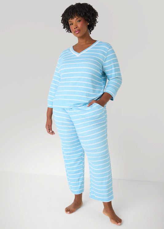 Anne Klein Striped Pajama Set