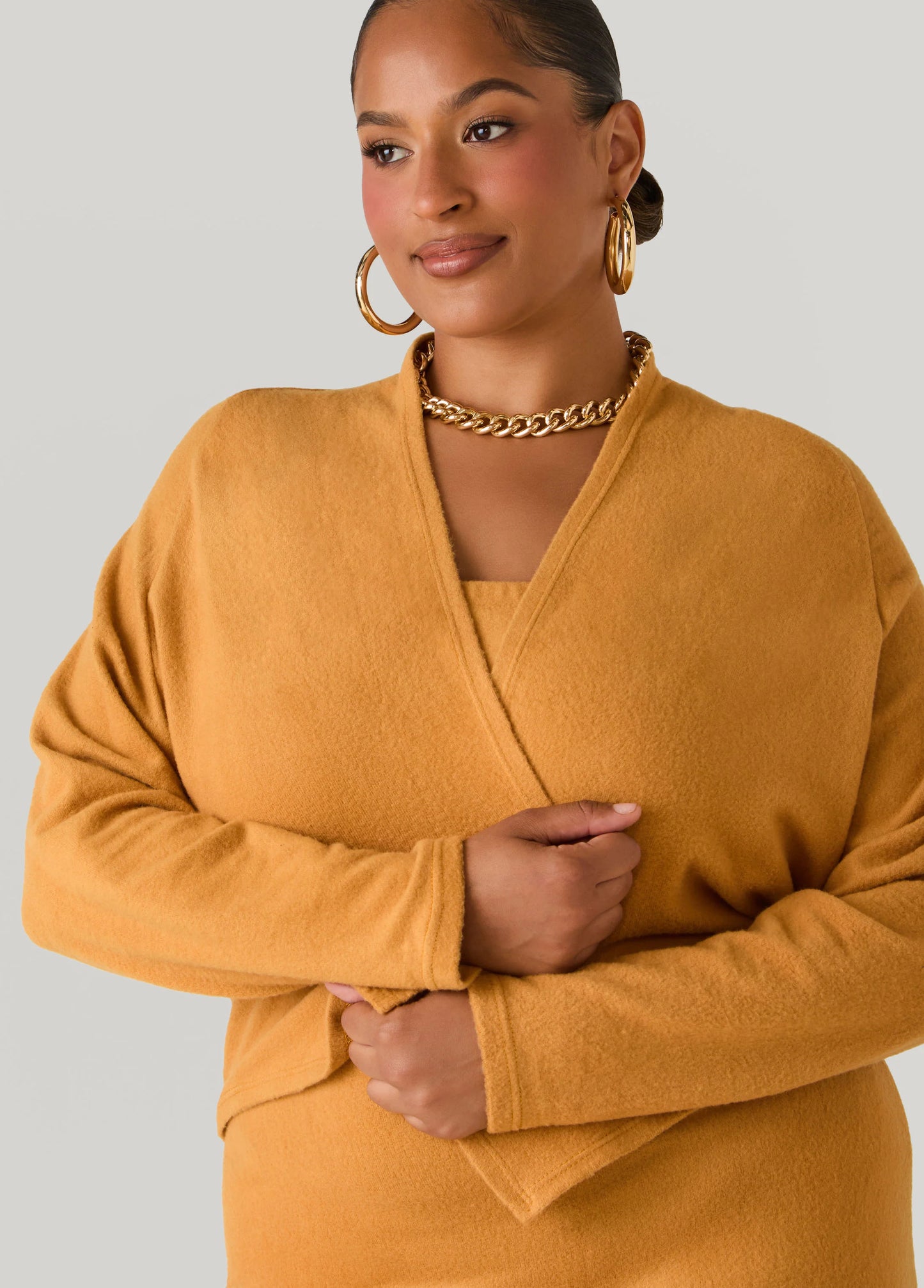 Brushed Knit Bolero