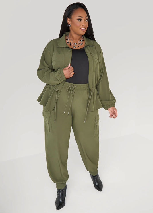 High Rise Cargo Joggers