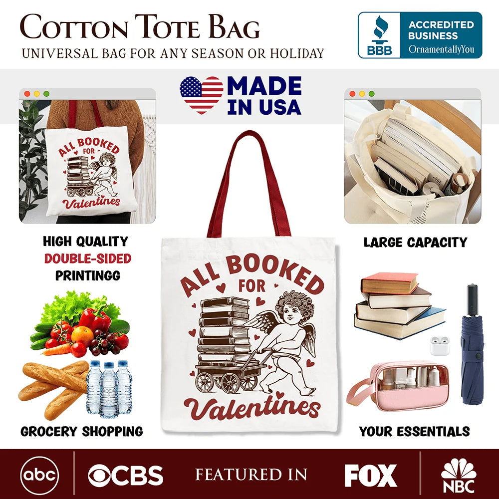 All Booked For Valentines Tote Bag