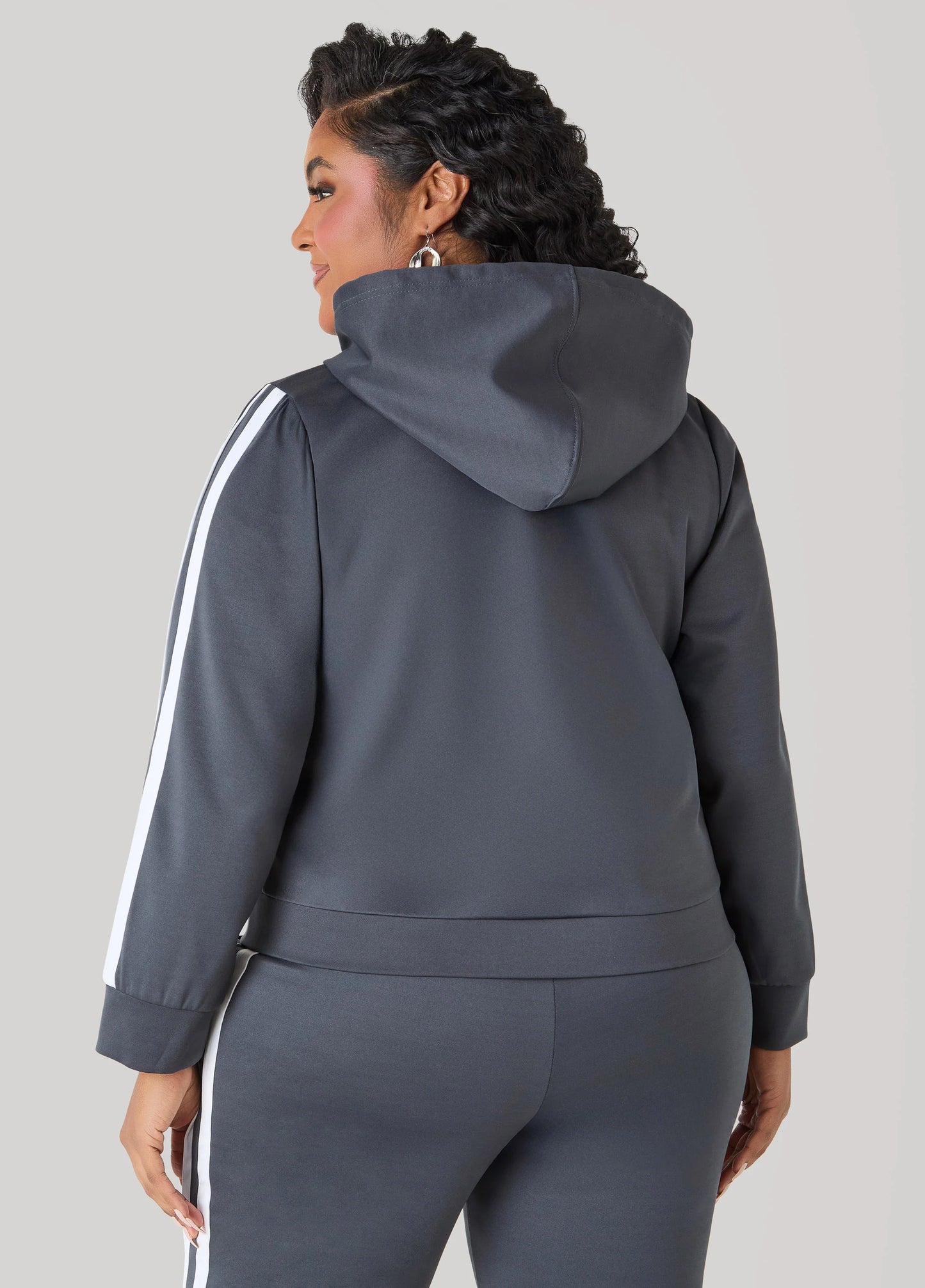 Striped Drawstring Hoodie