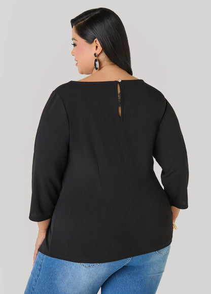 Knotted Boat Neck Top