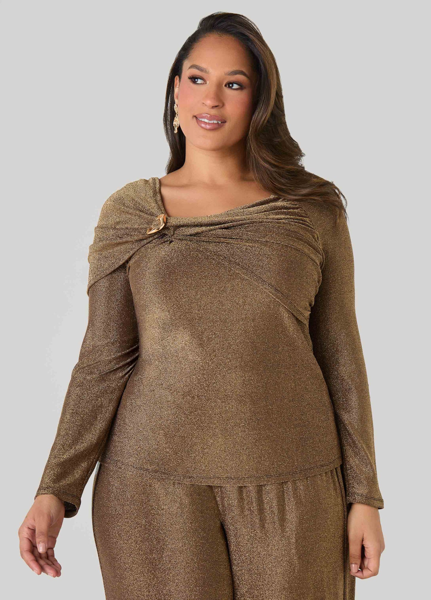 Metallic Embellished Top