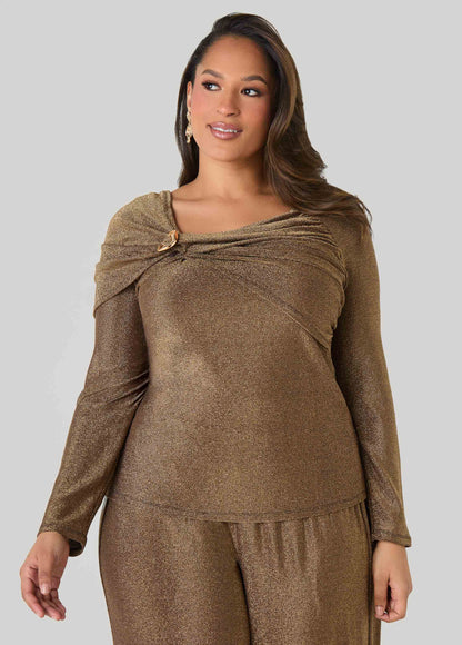 Metallic Embellished Top