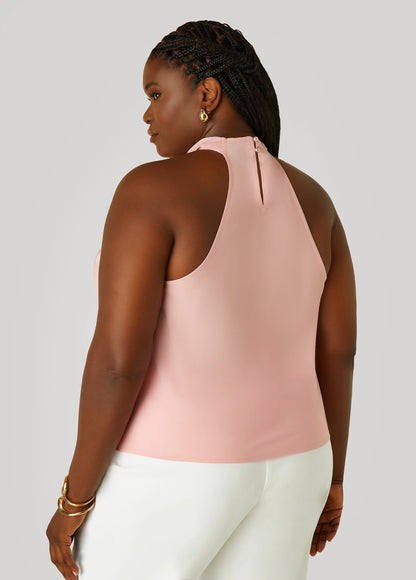 Satin Cowl Neck Top