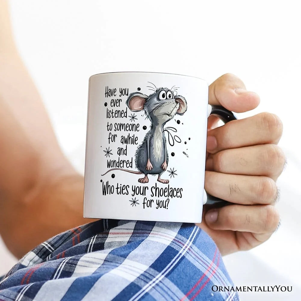 Who Ties Your Shoelaces Mug