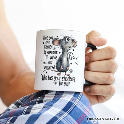 Who Ties Your Shoelaces Mug