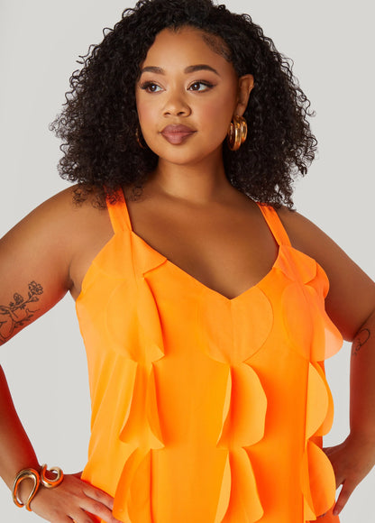 Appliqued Maxi Dress