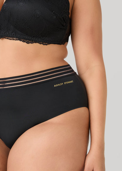 Microfiber Sheer Waist Briefs