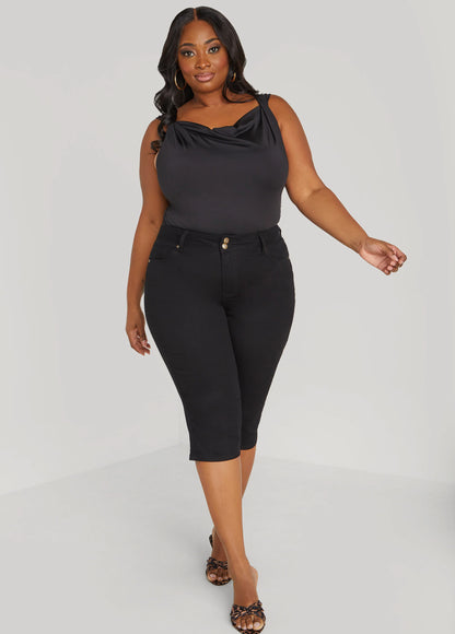 Twisted Cowl Neck Top