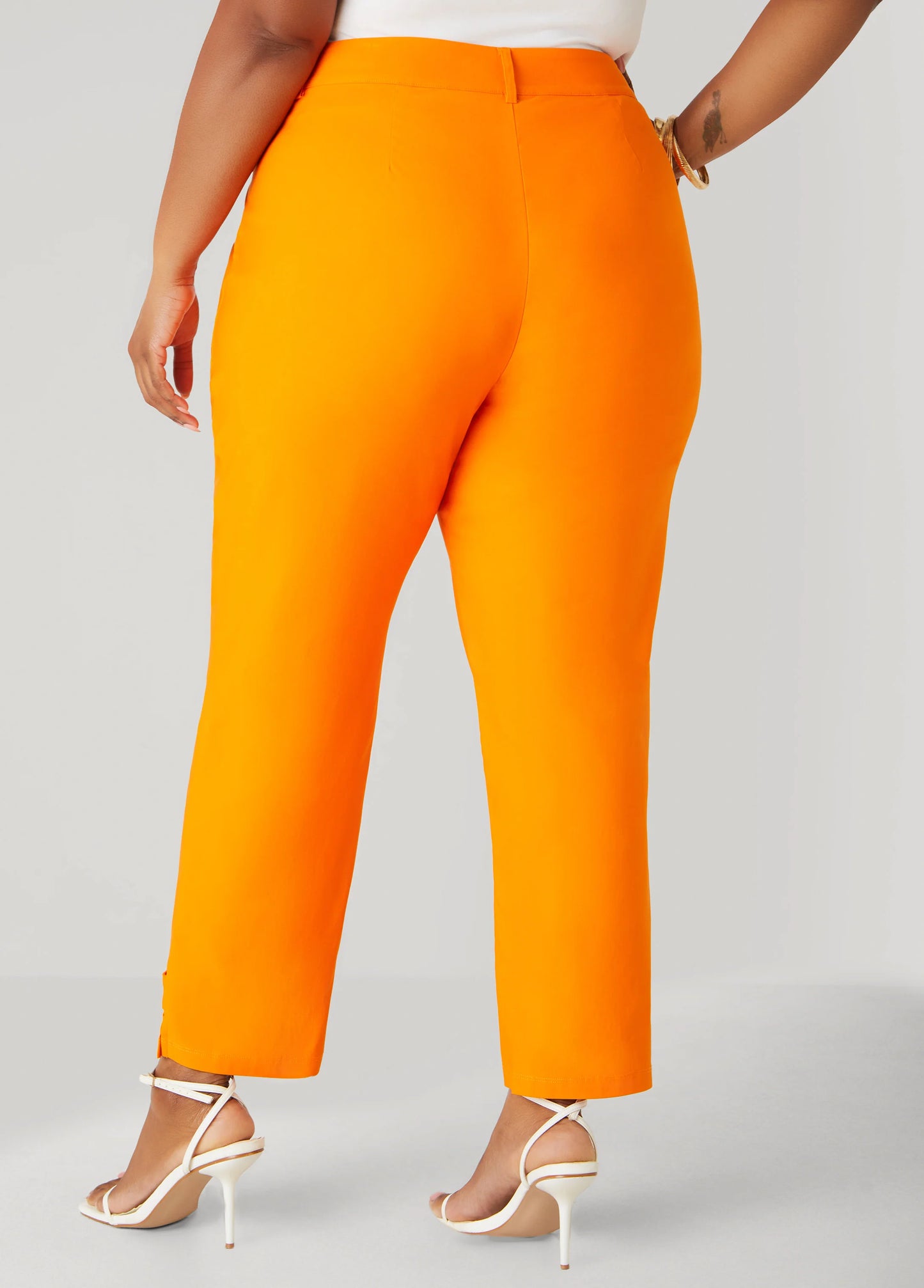 Millennium Tab Detail Ankle Pants