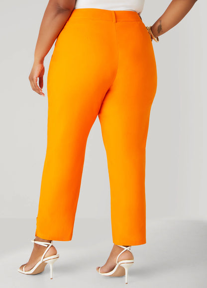Millennium Tab Detail Ankle Pants