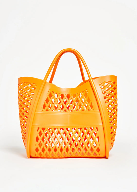 Lattice Cutout Shopping Tote