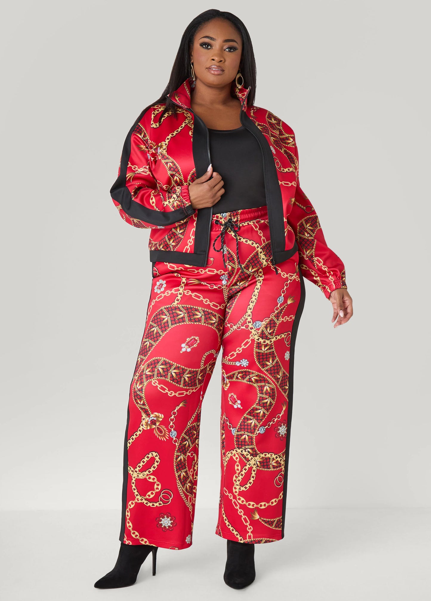 Status Print Track Pants