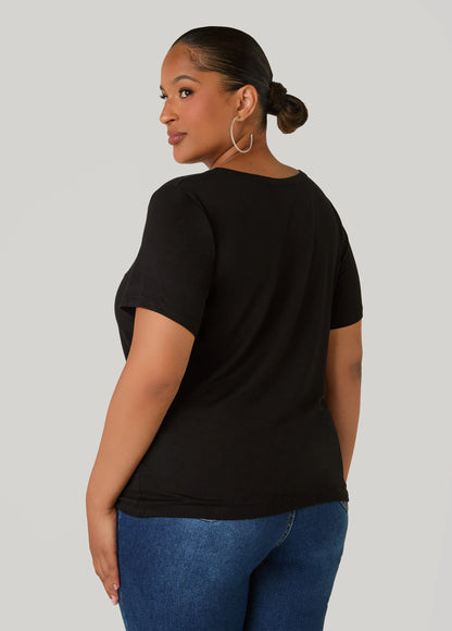 Hey Boo Crystal Graphic Tee