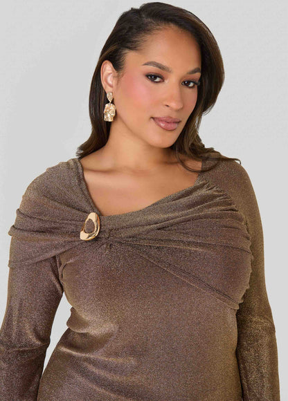 Metallic Embellished Top