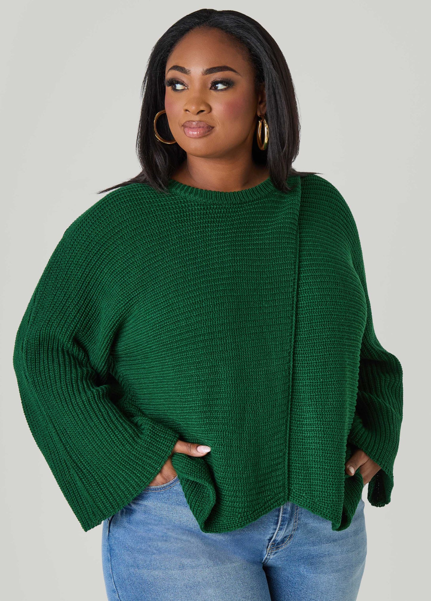 Crisscross Ribbed Sweater