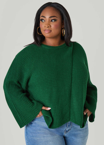 Crisscross Ribbed Sweater