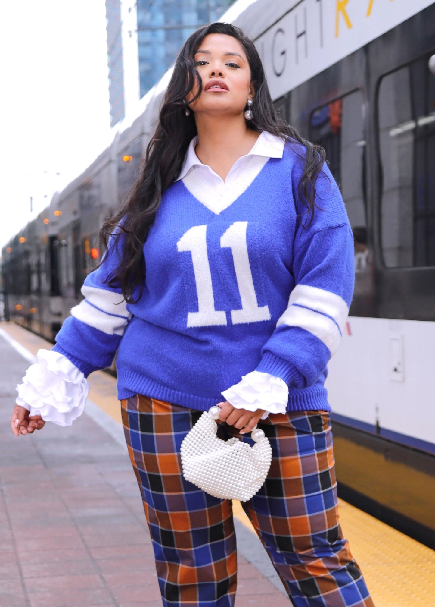 11 Jacquard Varsity Sweater