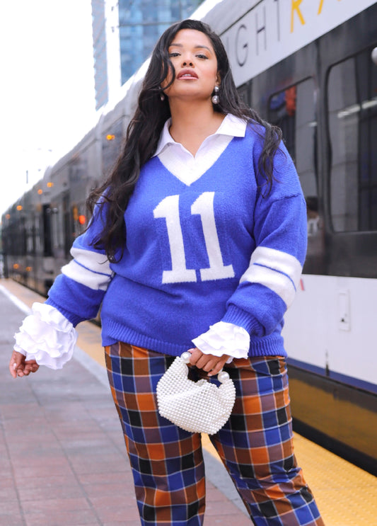 11 Jacquard Varsity Sweater