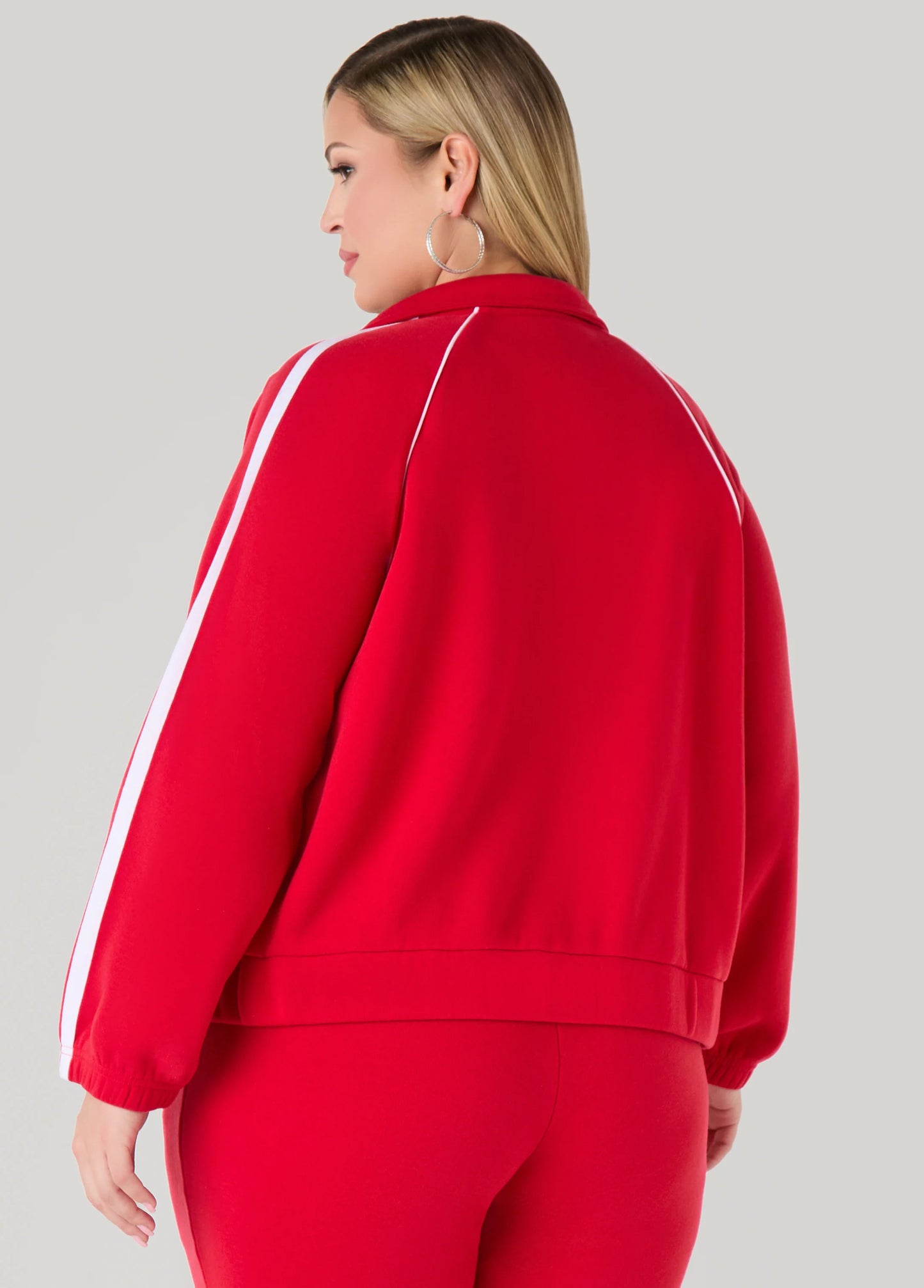 Piped Fleece Track Jacket