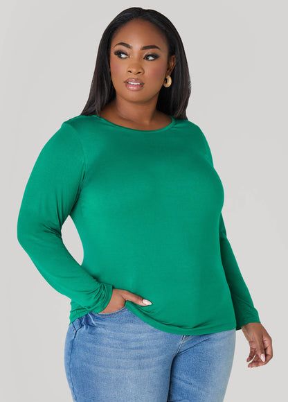 Basic Long Sleeved Jersey Tee