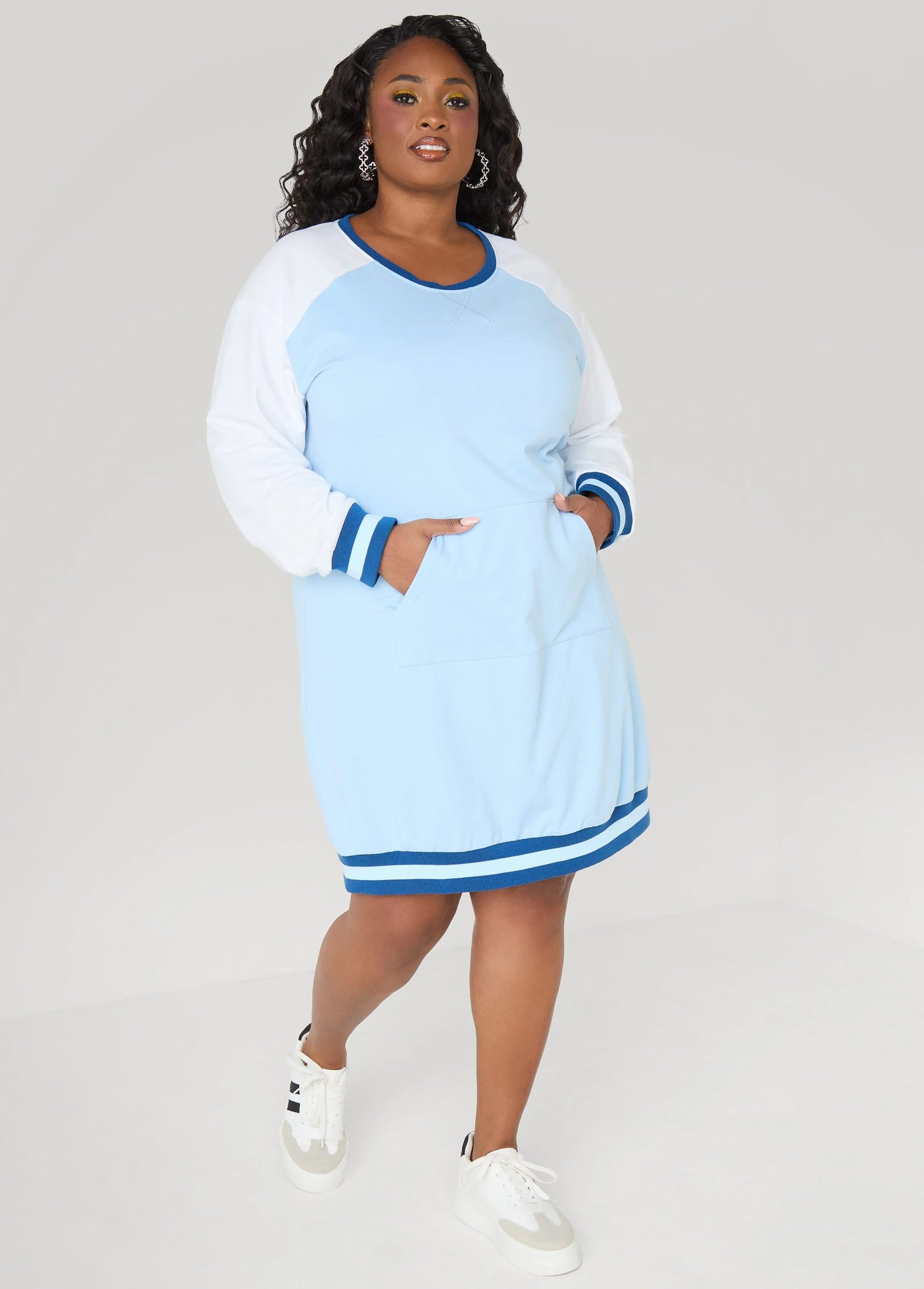 Raglan French Terry Sneaker Dress