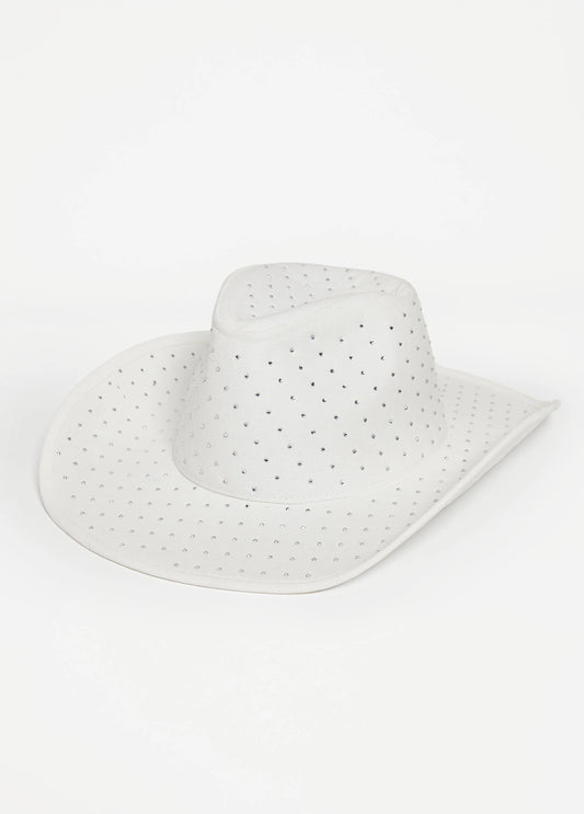 Denim Crystal Cowboy Hat