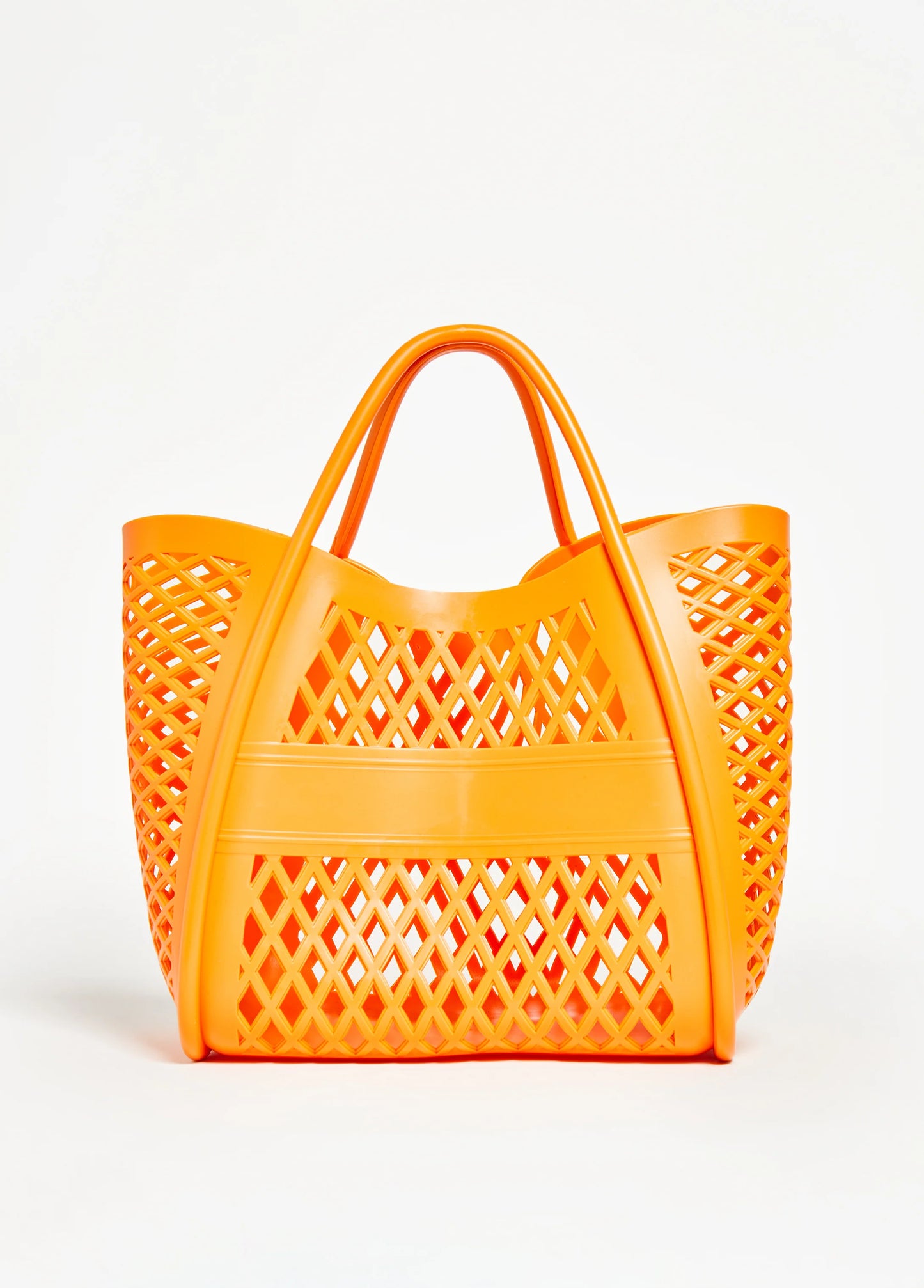 Lattice Cutout Shopping Tote