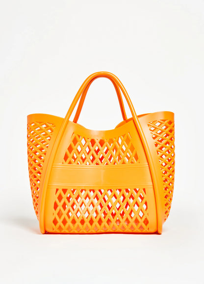 Lattice Cutout Shopping Tote