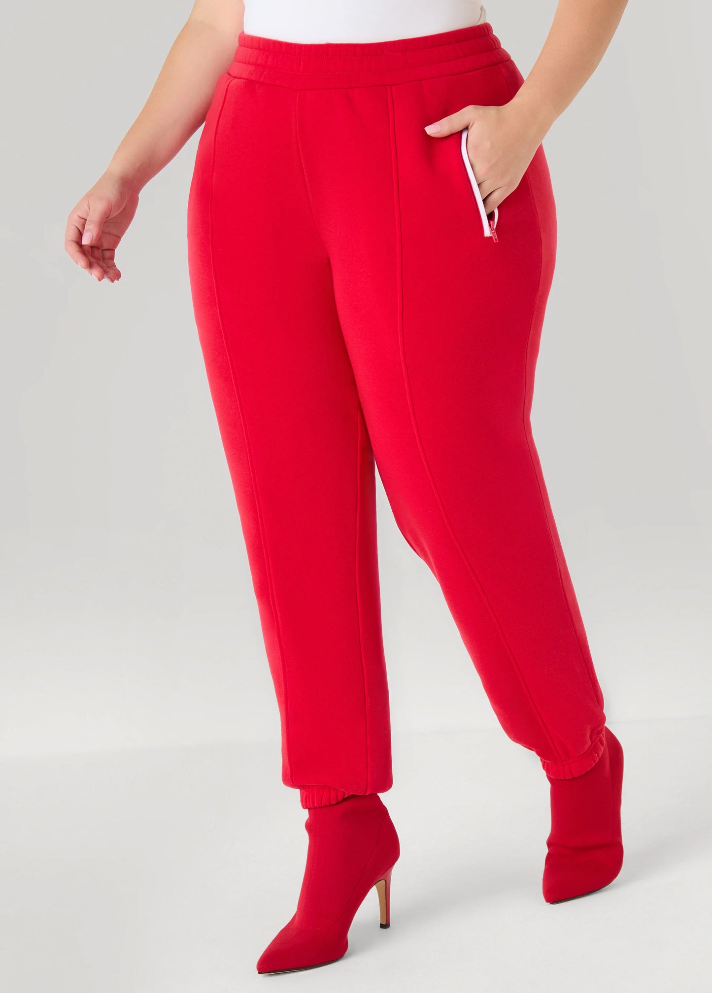 Piped Fleece Joggers