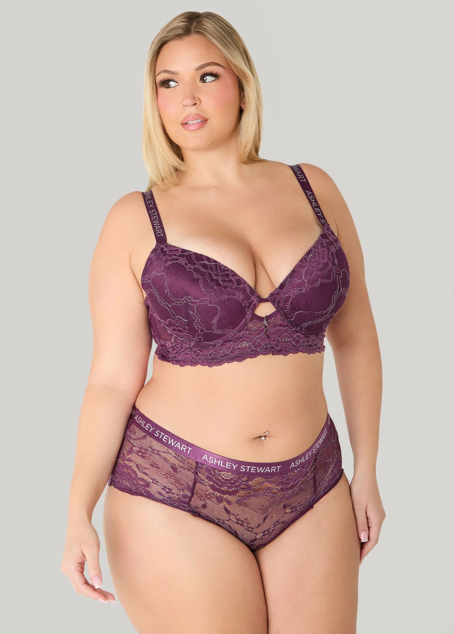 Lurex™ Lace Longline Bra