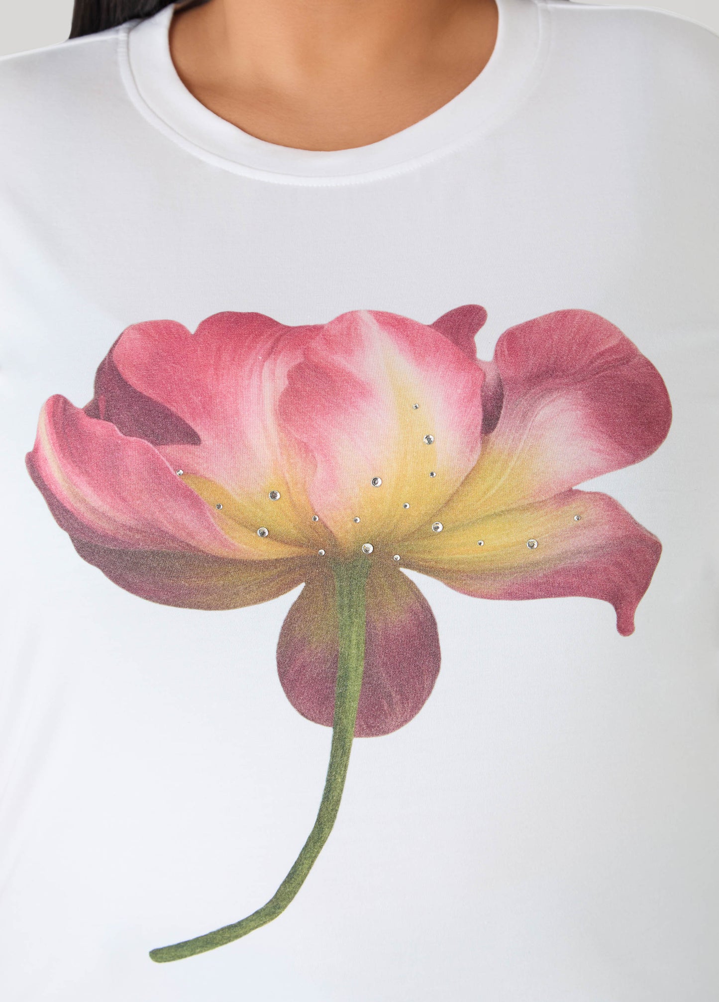 Crystal Flower Graphic Tee