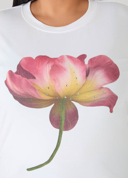 Crystal Flower Graphic Tee